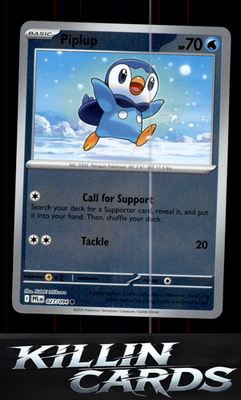 Reverse Holofoil Piplup - 027/094 027/094 Pokemon Common ME02: Phantasmal Flames