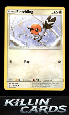 Fletchling 179/236 Pokemon Common SM - Unified Minds Card NM