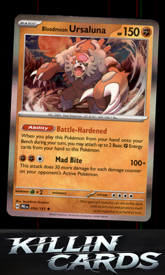 Bloodmoon Ursaluna 054/131 Pokemon Rare SV: Prismatic Evolutions Card NM