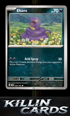 Ekans 023/165 Pokemon Common SV: Scarlet & Violet 151 Card NM