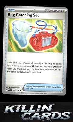 Bug Catching Set 102/131 Pokemon Uncommon SV: Prismatic Evolutions Card NM