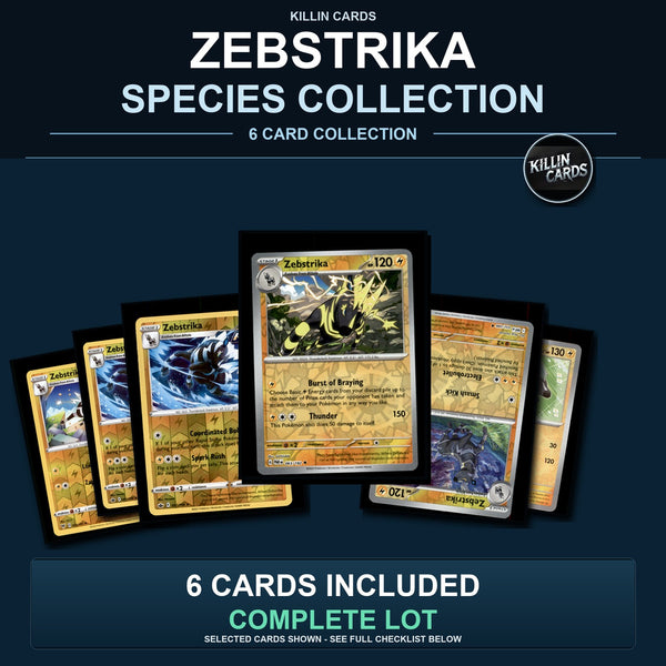 Pokemon TCG Zebstrika Species Collection 6 Different Cards