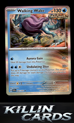 Walking Wake 063/167 Pokemon Rare SV06: Twilight Masquerade Card NM
