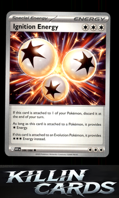Ignition Energy 086/086 Pokemon Uncommon SV: White Flare Card NM