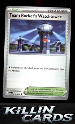 Team Rocket's Watchtower 210/217 Pokemon Uncommon ME: Ascended Heroes Card NM