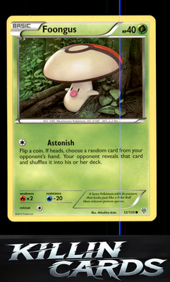 Foongus 12/135 Pokemon Common Plasma Storm Card LP