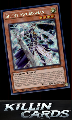 1st Edition Silent Swordsman (Platinum Secret Rare) RA02-EN011 YuGiOh Platinum S