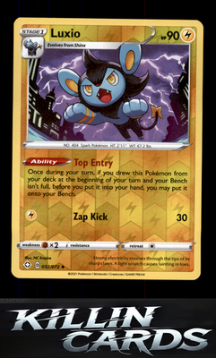 Reverse Holofoil Luxio 032/072 Pokemon Uncommon Shining Fates Card NM