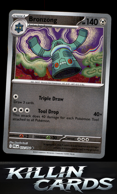 Reverse Holofoil Bronzong 072/094 Pokemon Uncommon ME02: Phantasmal Flames Card