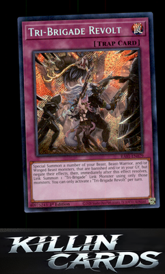 1st Edition Tri-Brigade Revolt (Platinum Secret Rare) RA01-EN079 YuGiOh Platinum