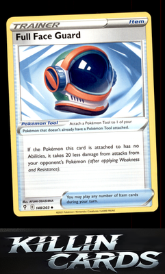 Full Face Guard 148/203 Pokemon Uncommon SWSH07: Evolving Skies Card NM