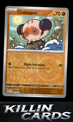 Reverse Holofoil Clobbopus - 112/191 112/191 Pokemon Common SV08: Surging Sparks