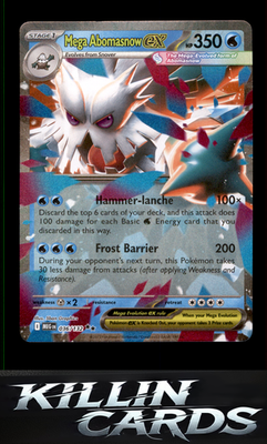 Mega Abomasnow ex - 036/132 036/132 Pokemon Double Rare ME01: Mega Evolution Car