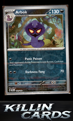 Reverse Holofoil Arbok - 101/162 101/162 Pokemon Common SV05: Temporal Forces Ca