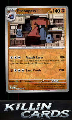 Reverse Holofoil Probopass - 102/167 102/167 Pokemon Uncommon SV06: Twilight Mas