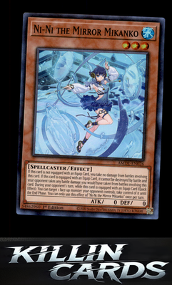 1st Edition Ni-Ni the Mirror Mikanko AMDE-EN026 YuGiOh Super Rare Amazing Defend