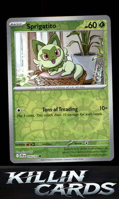 Reverse Holofoil Sprigatito 016/159 Pokemon Common SV09: Journey Together Card N