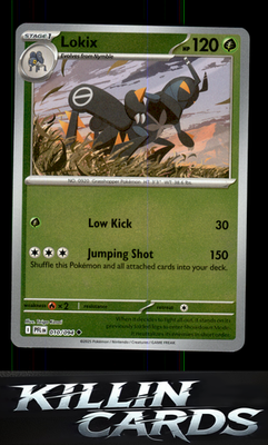 Reverse Holofoil Lokix 010/094 Pokemon Uncommon ME02: Phantasmal Flames Card NM