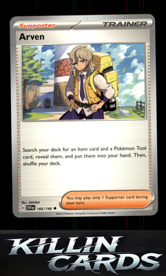 Arven - 166/198 166/198 Pokemon Uncommon SV01: Scarlet & Violet Base Set Card NM
