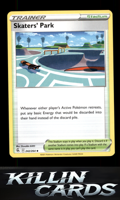 Skaters' Park 242/264 Pokemon Uncommon SWSH08: Fusion Strike Card NM