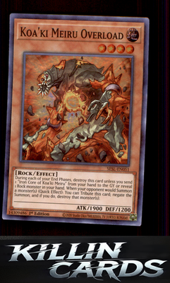 1st Edition Koa'ki Meiru Overload SESL-EN051 YuGiOh Super Rare Secret Slayers Ca