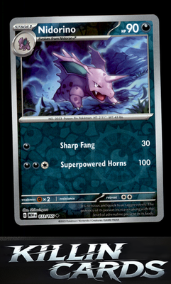 Reverse Holofoil Nidorino 033/165 Pokemon Uncommon SV: Scarlet & Violet 151 Card