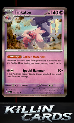 Tinkaton 105/193 Pokemon Rare SV02: Paldea Evolved Card NM