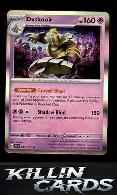 Dusknoir 037/131 Pokemon Rare SV: Prismatic Evolutions Card NM