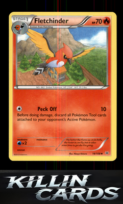 Fletchinder 14/108 Pokemon Uncommon XY - Roaring Skies Card NM