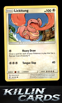 Lickitung 161/236 Pokemon Common SM - Unified Minds Card NM