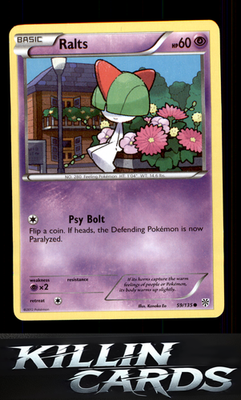 Ralts 59/135 Pokemon Common Plasma Storm Card LP