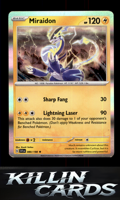Miraidon 080/198 Pokemon Rare SV01: Scarlet & Violet Base Set Card NM