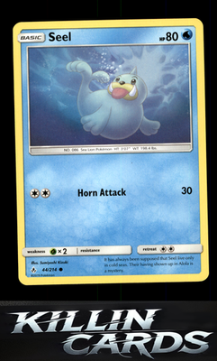 Seel 44/214 Pokemon Common SM - Unbroken Bonds Card NM