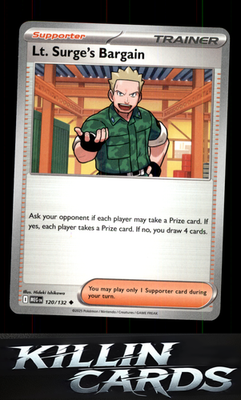 Lt. Surge's Bargain - 120/132 120/132 Pokemon Uncommon ME01: Mega Evolution Card