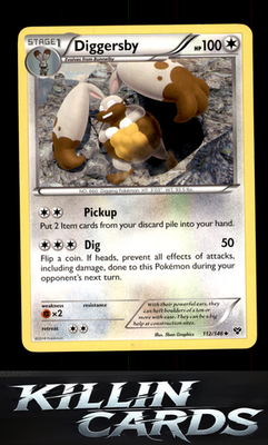 Diggersby 112/146 Pokemon Uncommon XY Base Set Card NM
