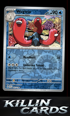Reverse Holofoil Wugtrio 057/198 Pokemon Uncommon SV01: Scarlet & Violet Base Se