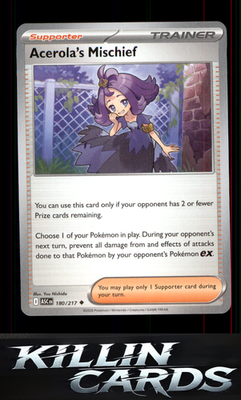 Acerola's Mischief 180/217 Pokemon Uncommon ME: Ascended Heroes Card NM
