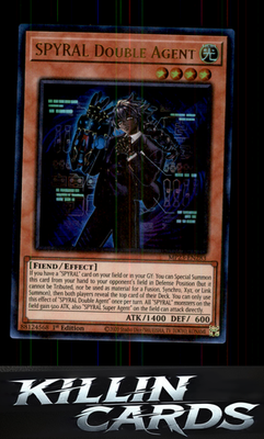1st Edition SPYRAL Double Agent MP23-EN283 YuGiOh Ultra Rare 25th Anniversary Ti