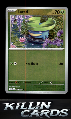 Reverse Holofoil Lotad 005/094 Pokemon Common ME02: Phantasmal Flames Card NM