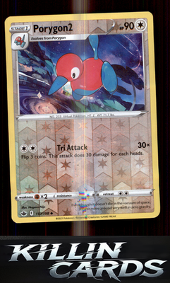 Reverse Holofoil Porygon2 117/198 Pokemon Uncommon SWSH06: Chilling Reign Card N