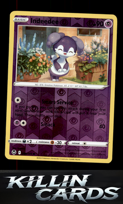 Reverse Holofoil Indeedee 086/195 Pokemon Common SWSH12: Silver Tempest Card NM