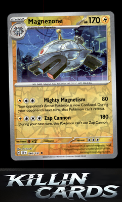 Reverse Holofoil Magnezone 060/191 Pokemon Uncommon SV08: Surging Sparks Card NM