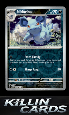 Reverse Holofoil Nidorina 030/165 Pokemon Uncommon SV: Scarlet & Violet 151 Card