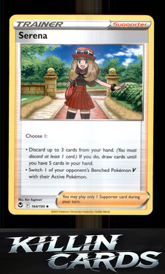 Serena 164/195 Pokemon Uncommon SWSH12: Silver Tempest Card NM