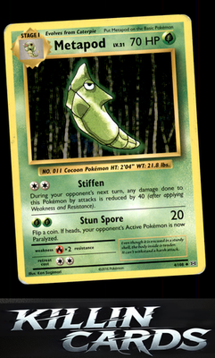 Metapod 4/108 Pokemon Uncommon XY - Evolutions Card LP