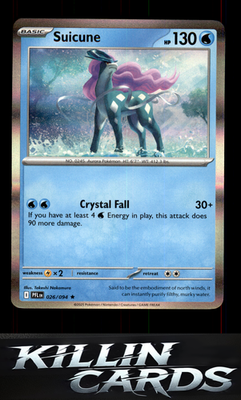 Suicune 026/094 Pokemon Rare ME02: Phantasmal Flames Card NM