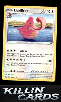 Lickilicky 114/163 Pokemon Rare SWSH05: Battle Styles Card NM