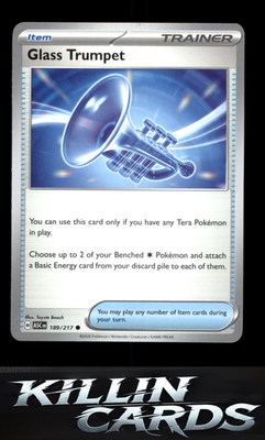 Glass Trumpet - 189/217 189/217 Pokemon Common ME: Ascended Heroes Card NM
