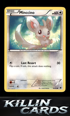 Minccino 84/98 Pokemon Common Emerging Powers Card NM