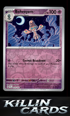 Reverse Holofoil Beheeyem 074/162 Pokemon Uncommon SV05: Temporal Forces Card NM